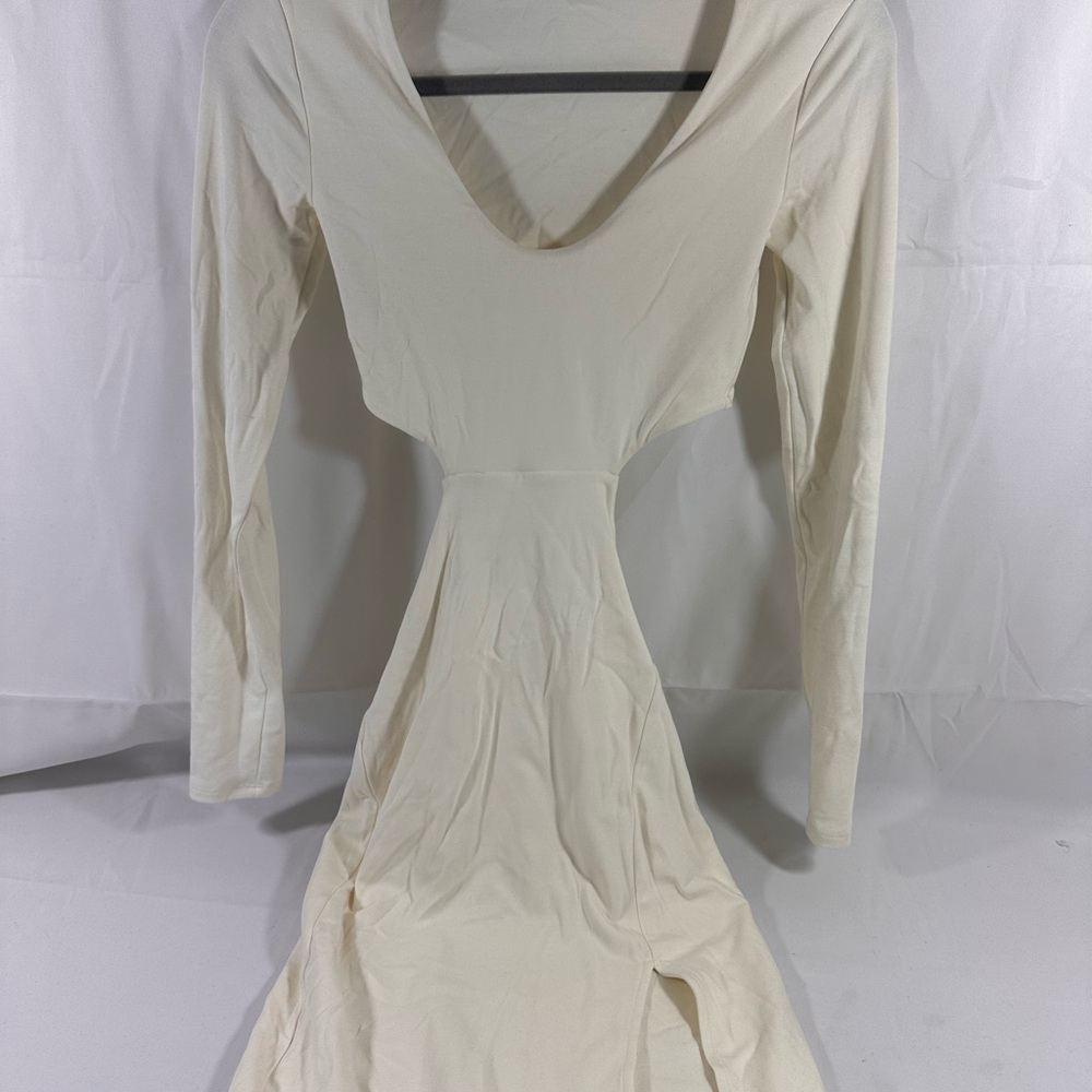Lulu's Cream Long Sleeve Dress